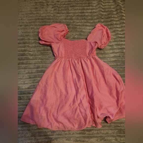 Blu Pepper Pink Puff Sleeve Dress - Picture 4 of 5